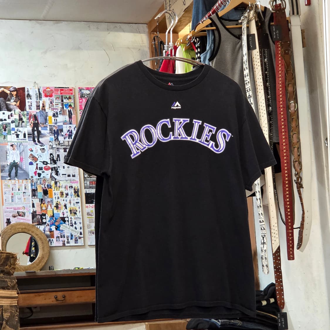 마제스틱 로키스 블랙 반팔 상품이미지1