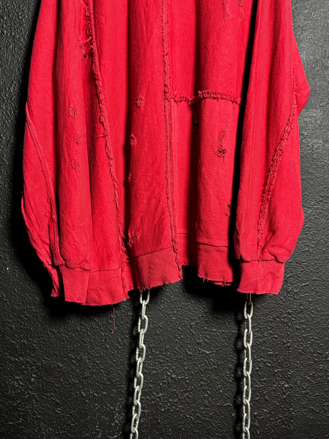 Distressed Red Sweat  상품이미지4
