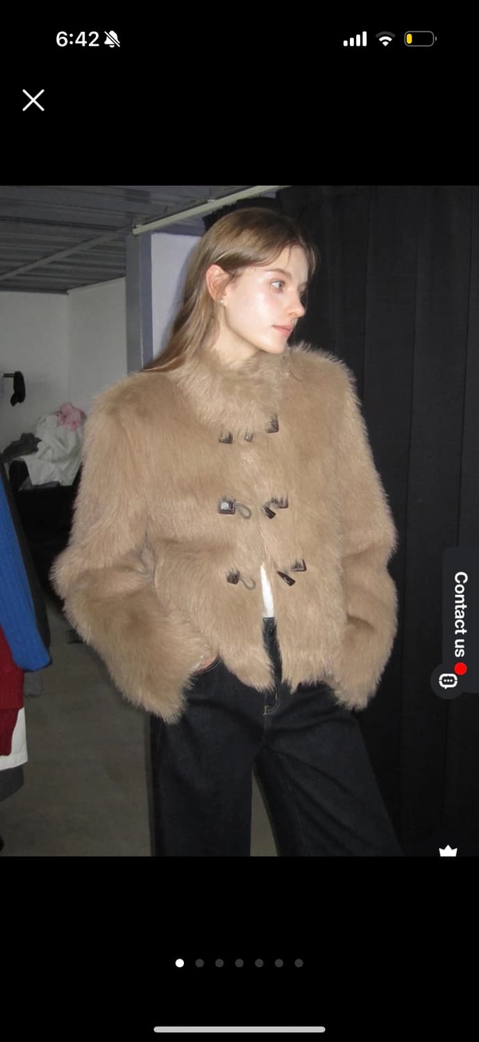 EGGKA 퍼 자켓 (이나연착용) 상품이미지2