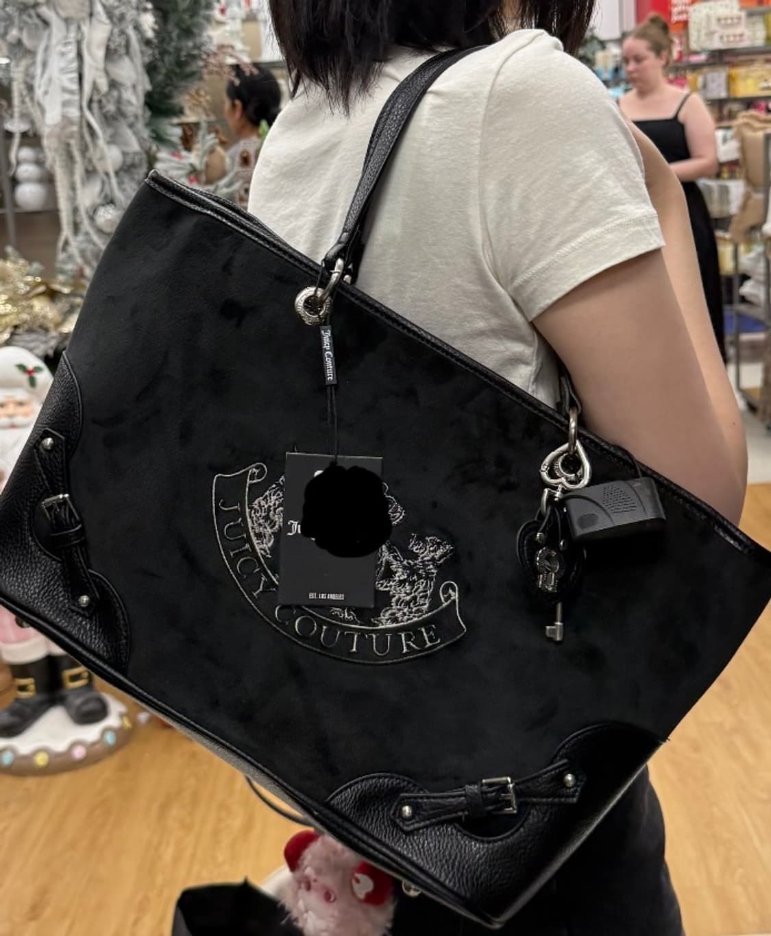 [신상✨] 쥬시꾸뛰르 벨벳 브라운 쇼퍼백 빈티지 상품이미지7