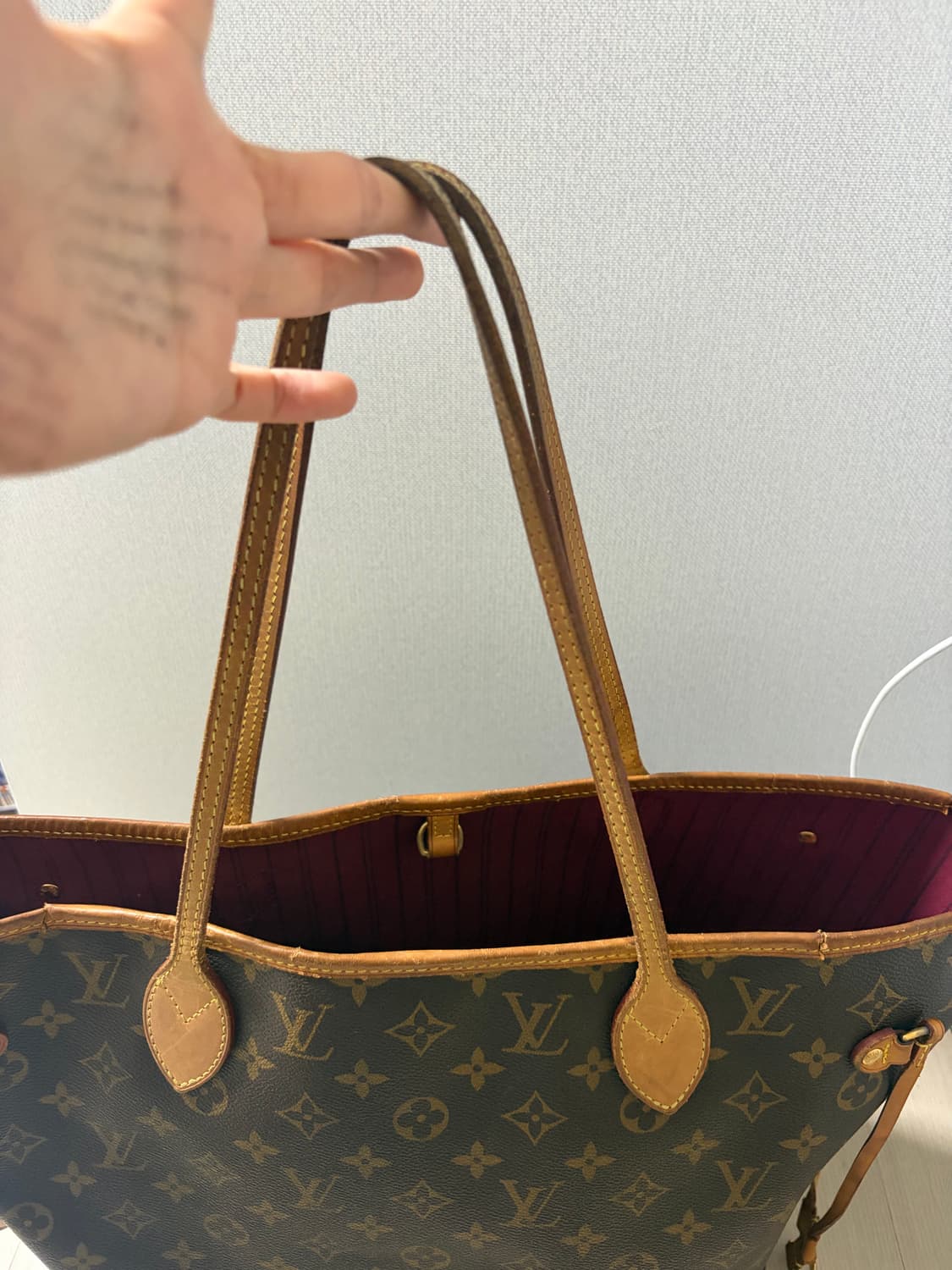 루이비통 모노그램 가방 네버풀MM 세트 정품 상품이미지7