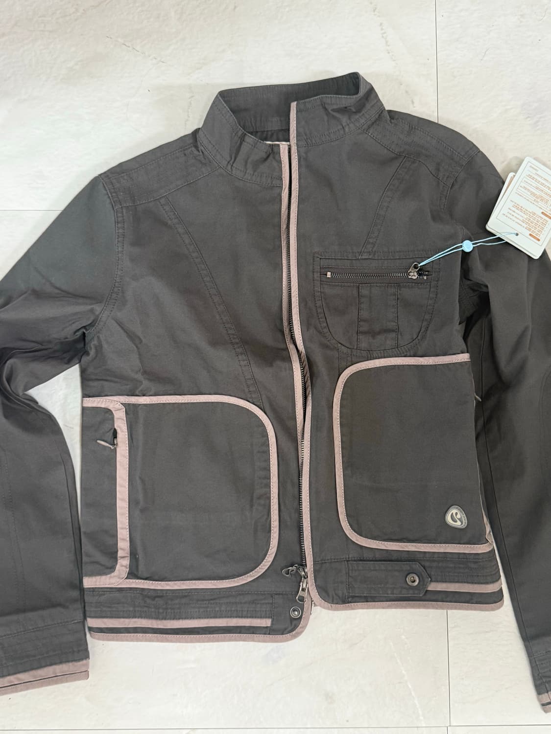 코이세이오 바인딩 코튼자켓 퍼플브라운 상품이미지1