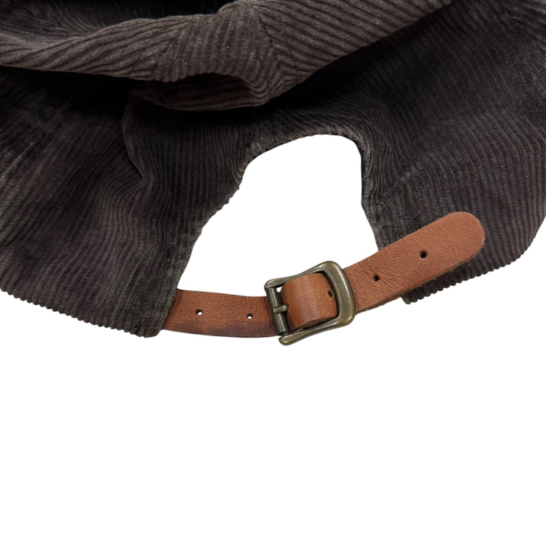 본더치 빈티지 Y2K 코듀로이 데미지 펑크 볼캡 모자 브라운 상품이미지5