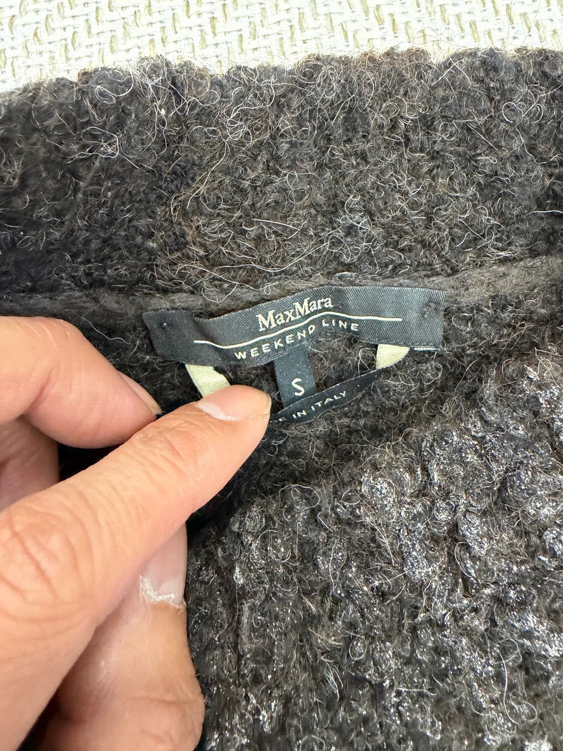 정품) 막스마라 니트 스웨터 브라운 S 상품이미지6