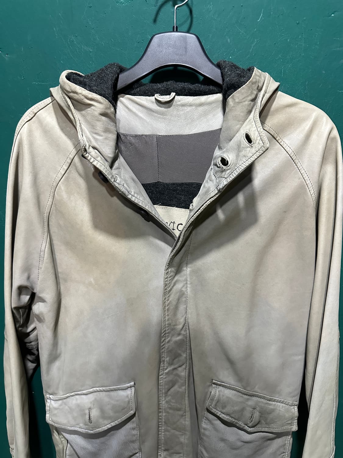 조르지오 브라토비치 양가죽 후드자켓 48 상품이미지2