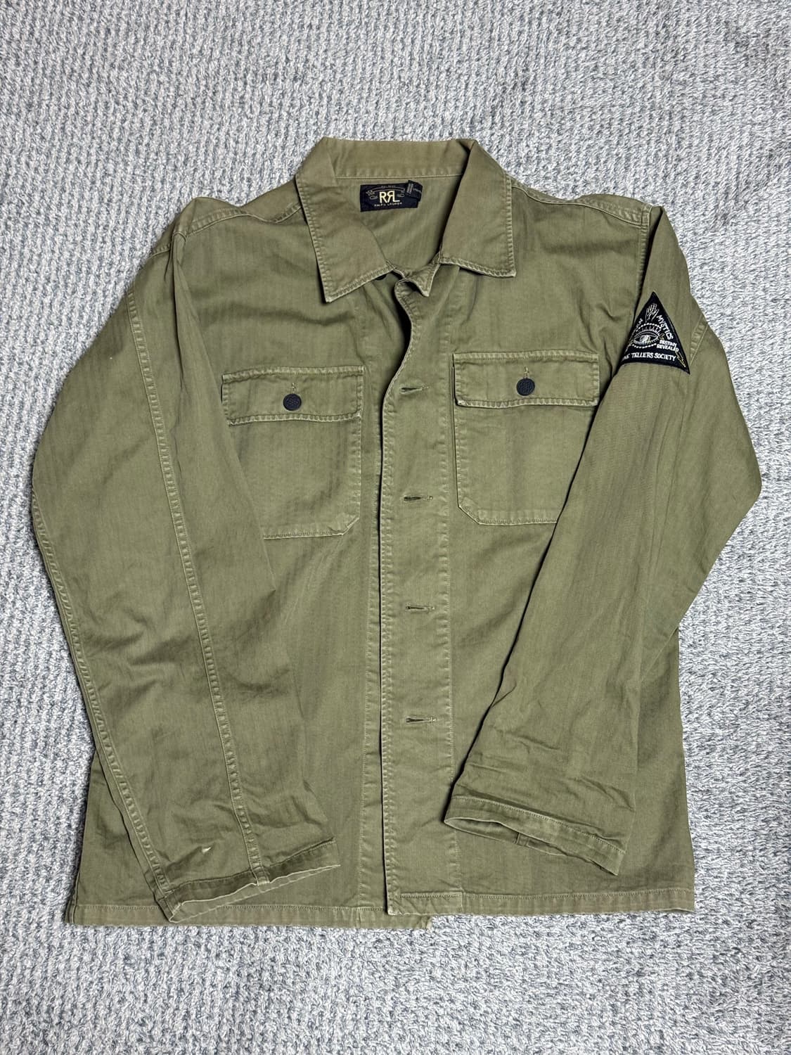 rrl 헤링본 셔츠 M 상품이미지1