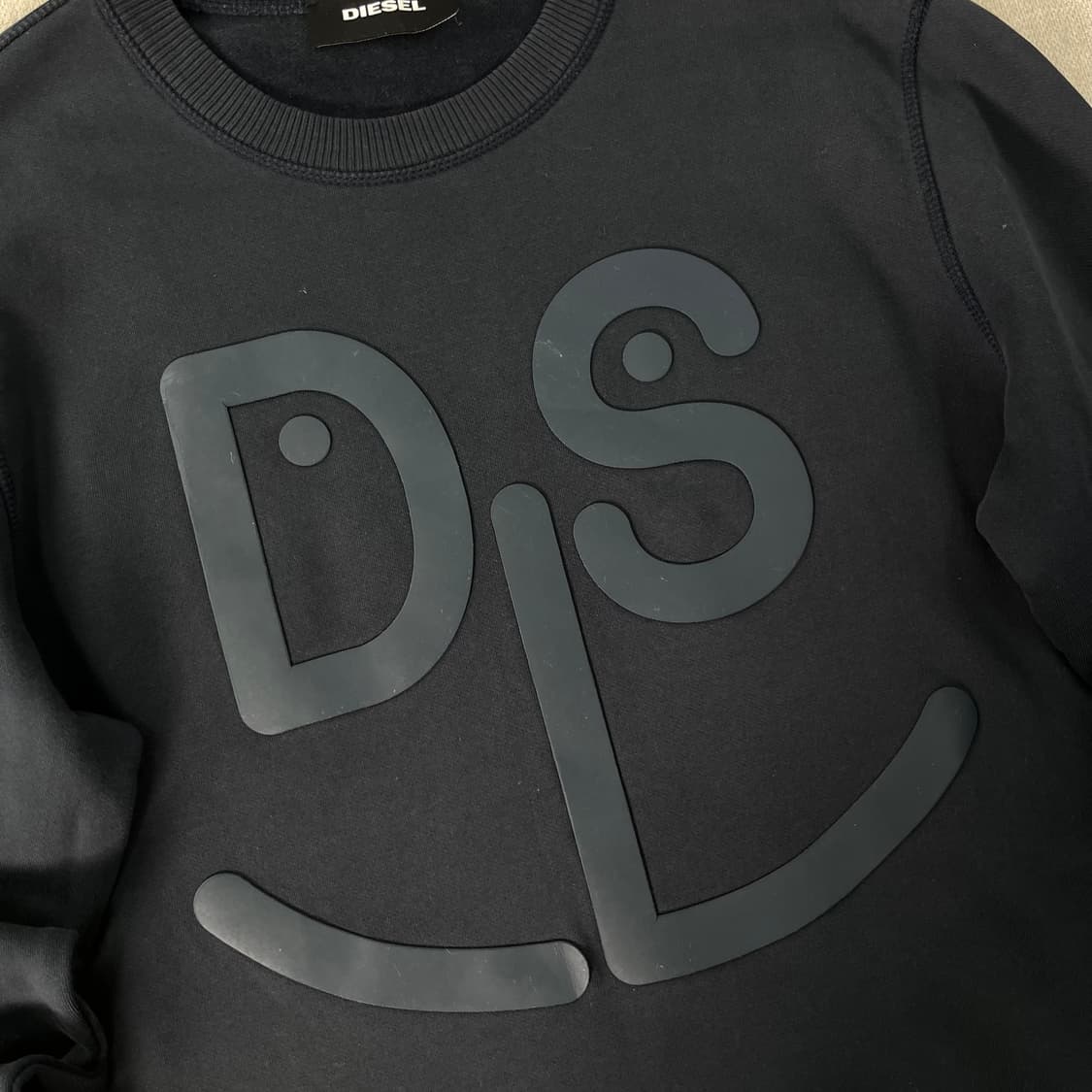 100 디젤 DS로고 네이비 맨투맨 상품이미지2