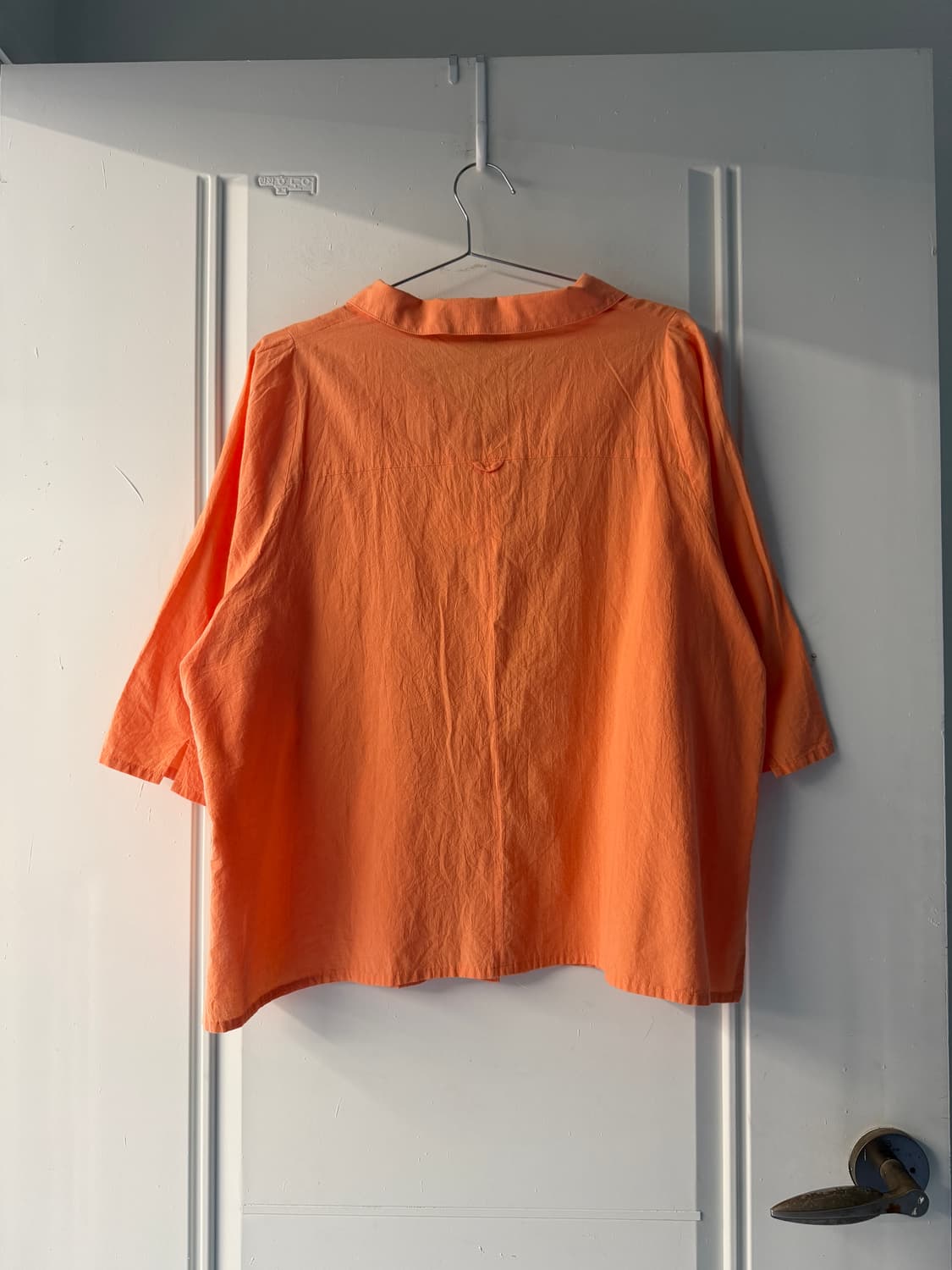 일본빈티지 오렌지 오픈카라 셔츠 상품이미지9