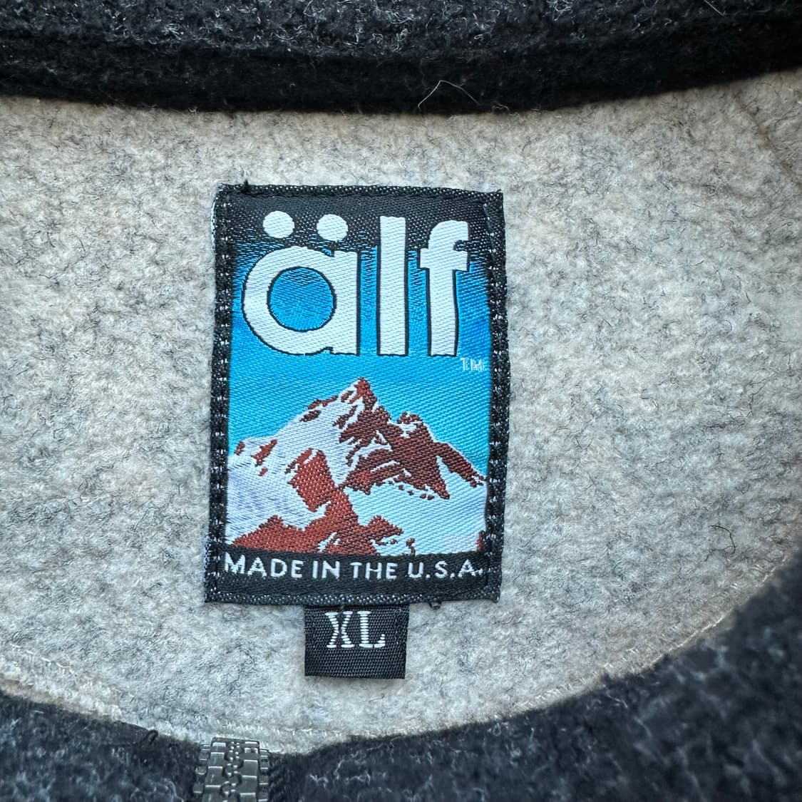 Alf알프 리리집업 아플리케 투톤 플리스자켓 상품이미지5