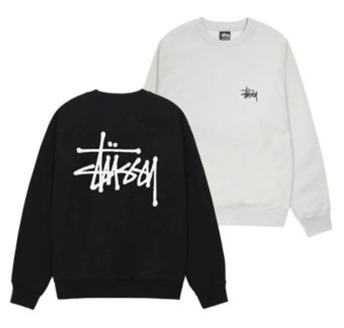 스투시 미니로고 맨투맨 (블랙) 상품이미지1