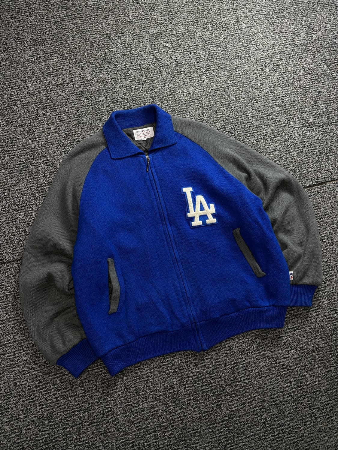 00s F&F LA 다저스 빅로고 니티드 바시티 자켓 1657 상품이미지4