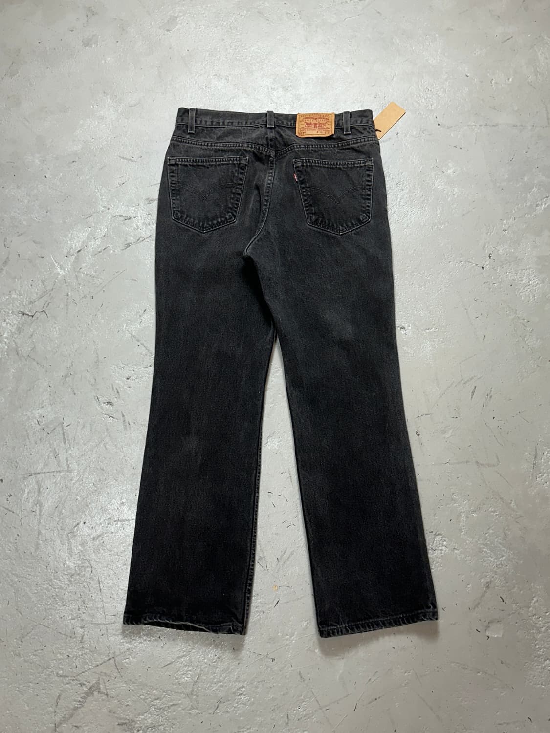 90's USA Made 리바이스 517 블랙 부츠컷 플레어진 상품이미지4