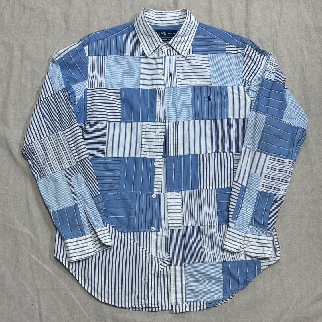 폴로랄프로렌 빈티지 클래식 패치워크 셔츠 M 상품이미지2