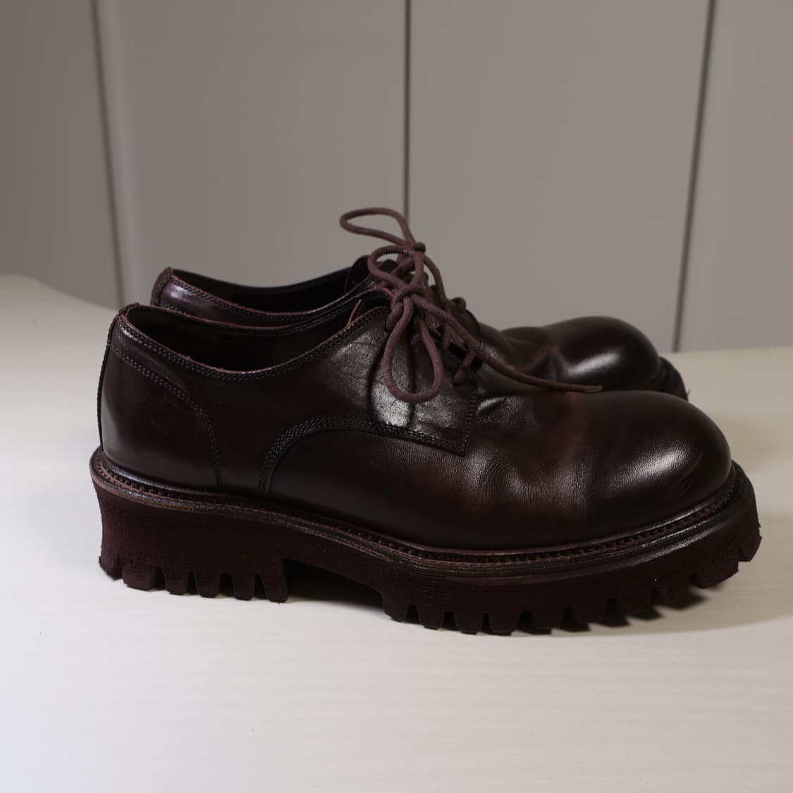 야세 6.5cm 페더 코만도솔 홀스하이드 더비 브라운 상품이미지2