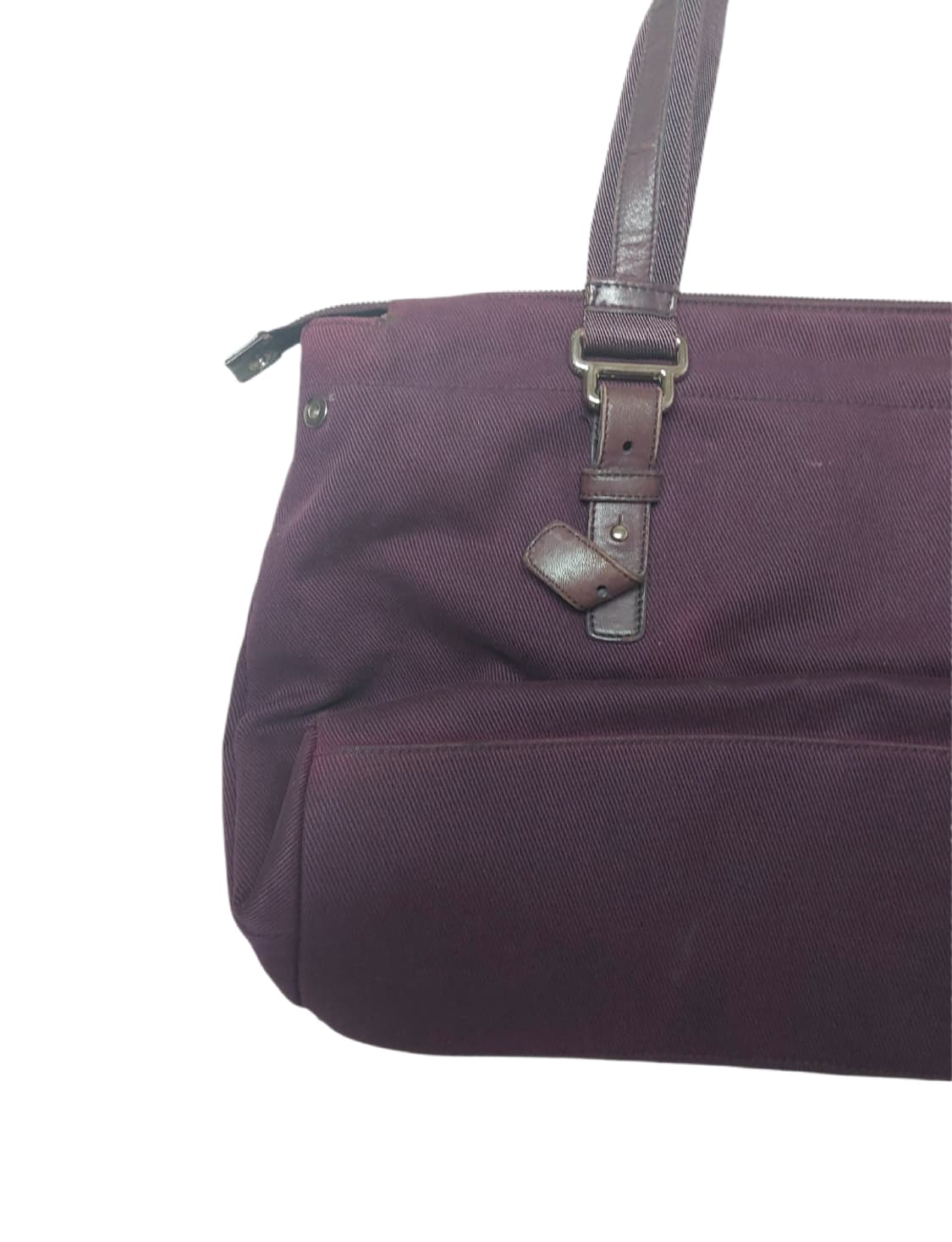 생로랑 빈티지 퍼플 패브릭 숄더백 (정품) 상품이미지6
