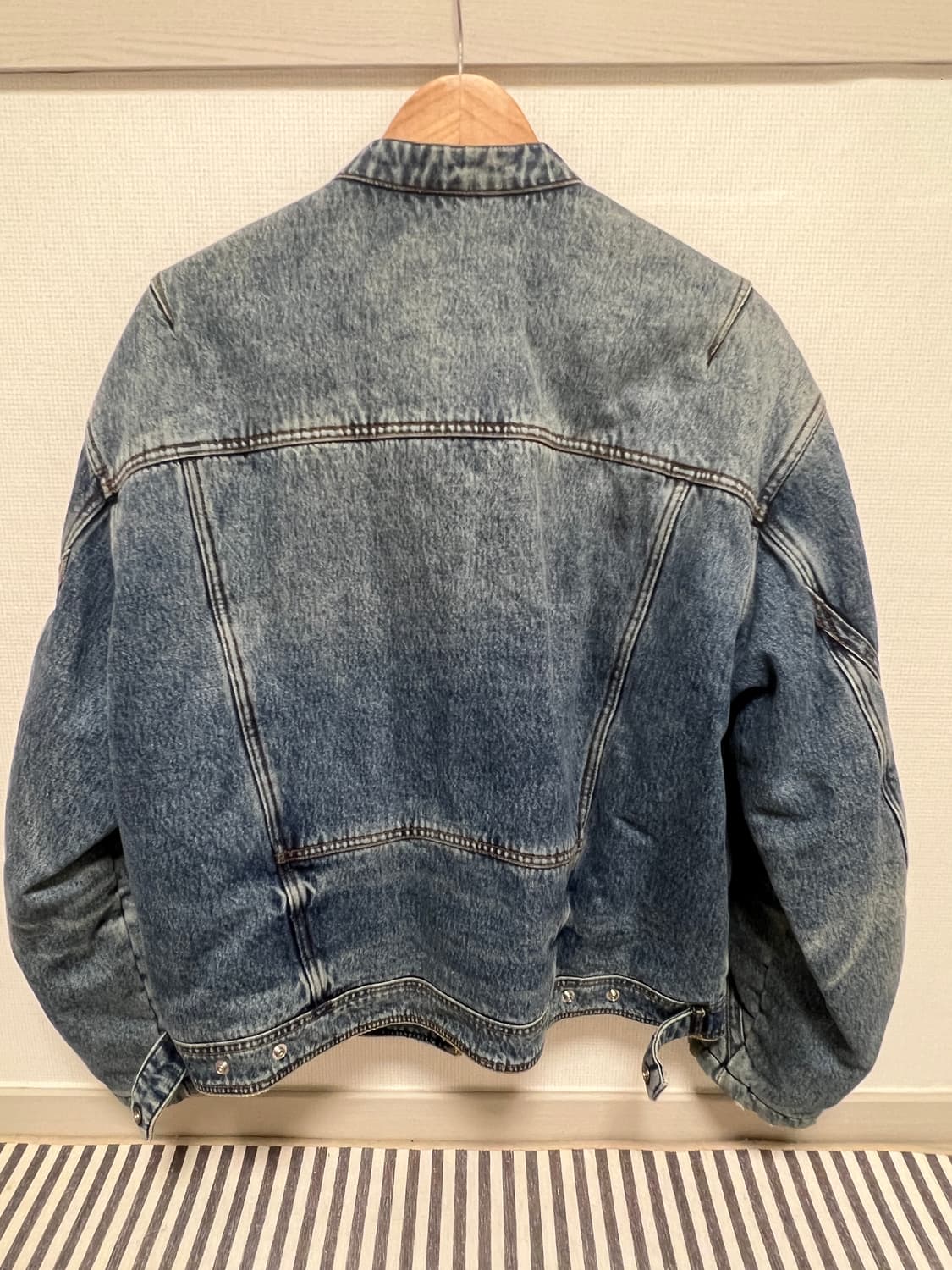 쿠어 패디드 바이커 데님 미디엄 M 상품이미지2