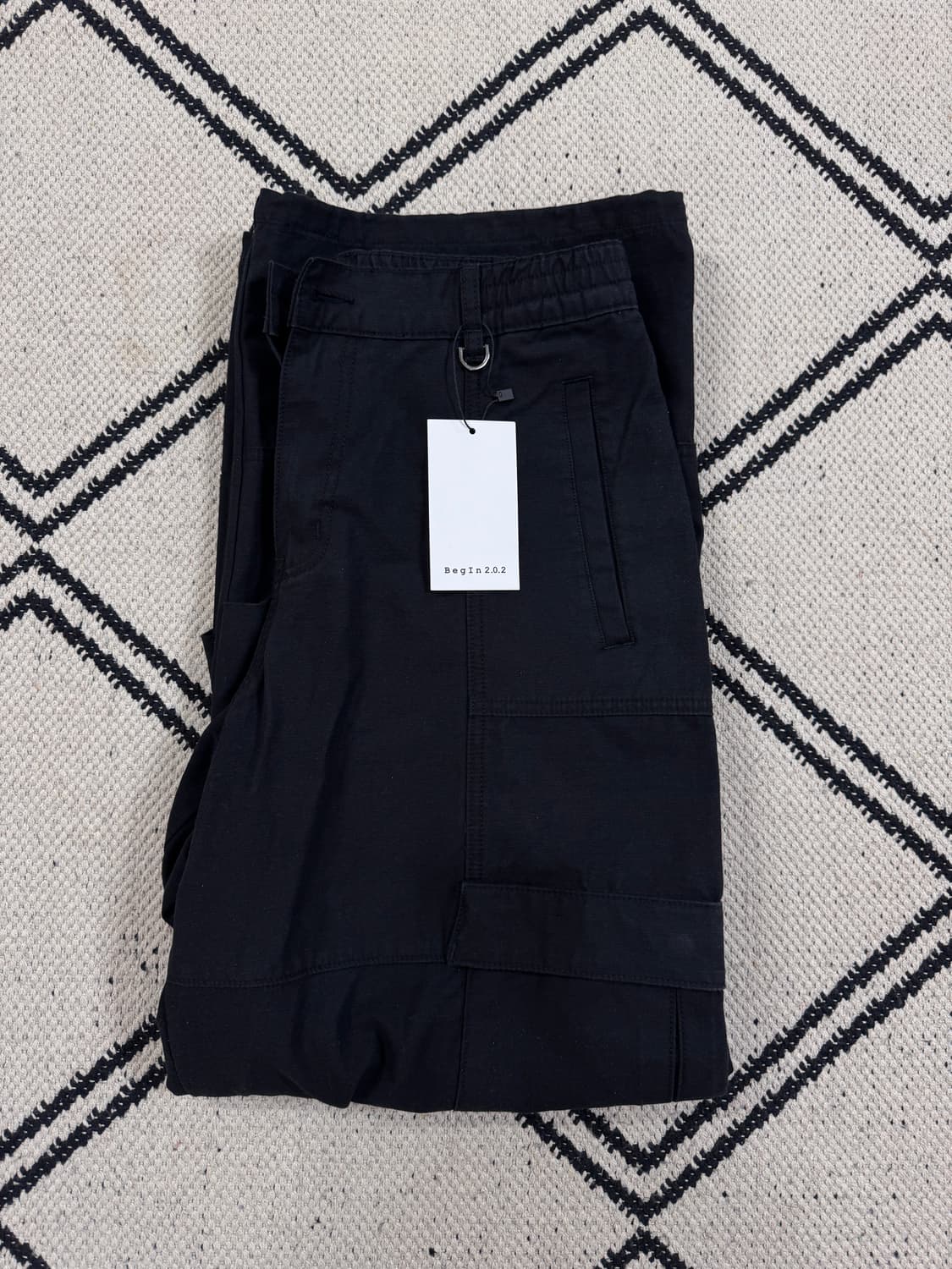 [2] 비긴202 모듈러 카고 팬츠 - 블랙 상품이미지2