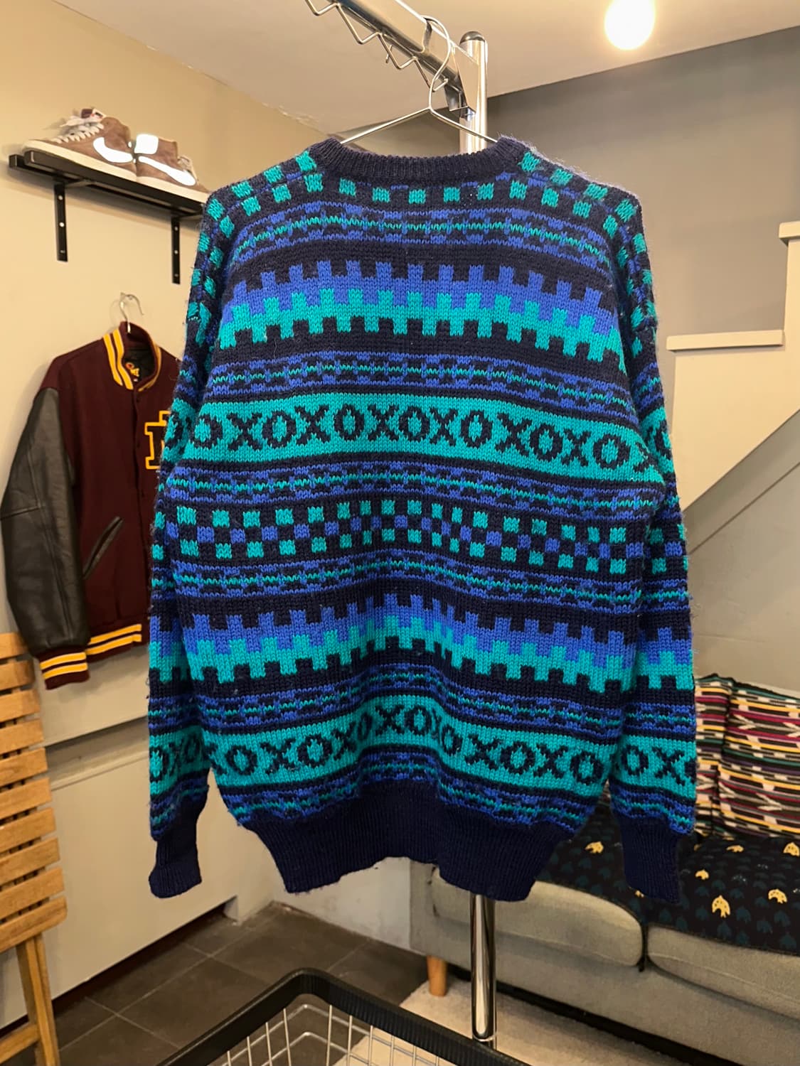 90‘s Stobi Denmark pure wool ethnic knit 상품이미지8