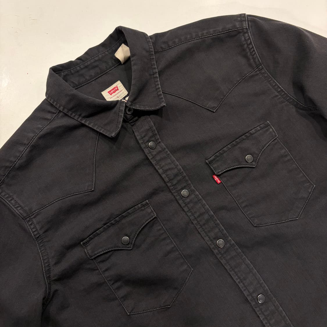 [L] 리바이스 블랙 웨스턴 데님 셔츠 B334 상품이미지3