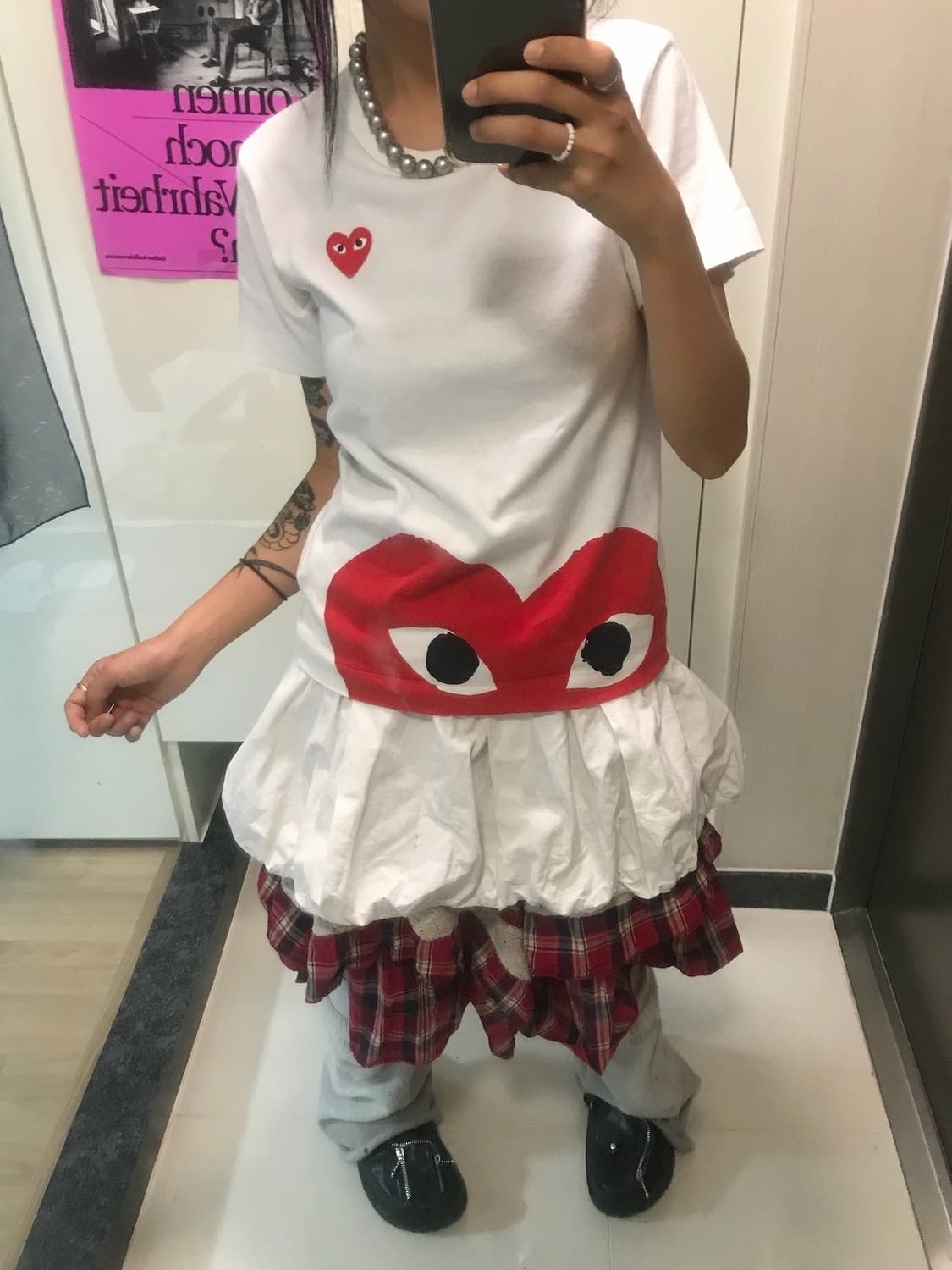 ❤️ 꼼데가르송 더블하트 반팔 티셔츠 ❤️ 상품이미지2