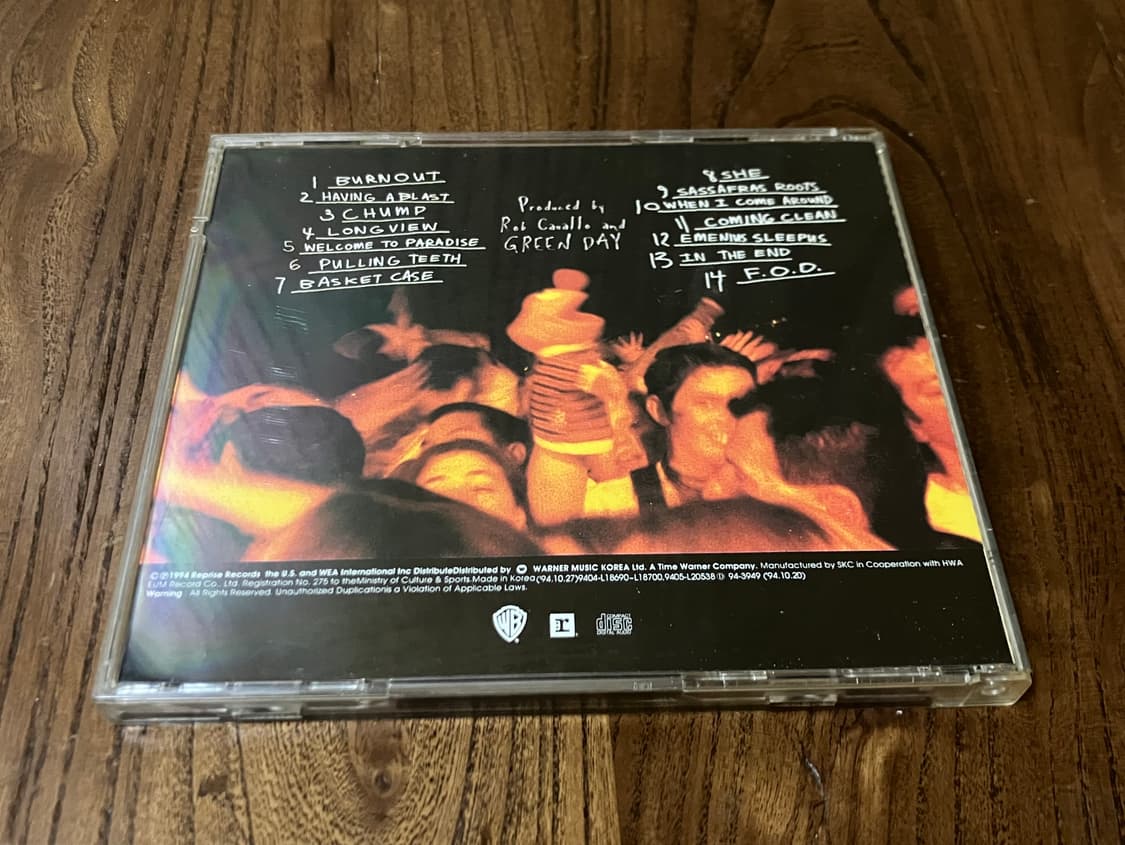 90년대 그린데이 3집 Dookie 라이센스 초판 CD 펑크 밴드 시디 상품이미지8