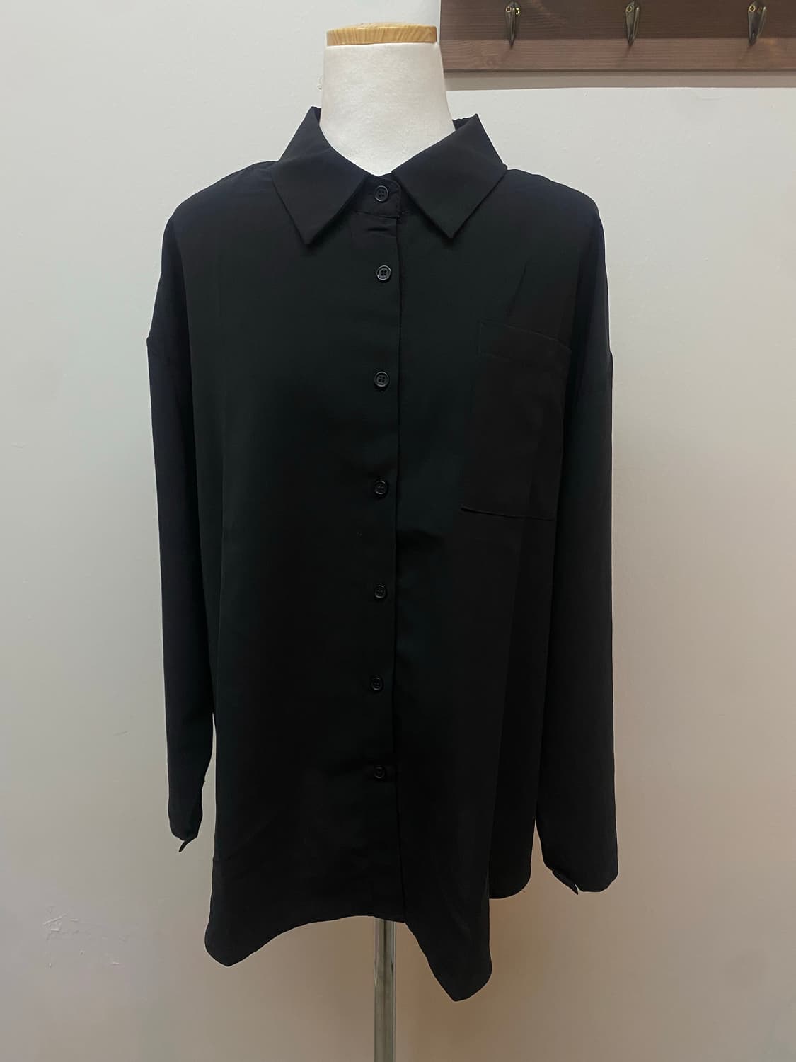 새상품 블랙 셔츠 블라우스 기본스타일 정장 오피스룩 상품이미지1