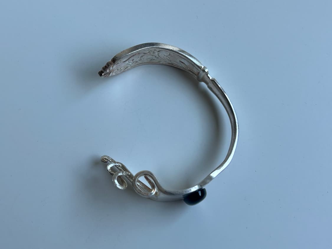 빈티지 오닉스 포크 뱅글 S 상품이미지2