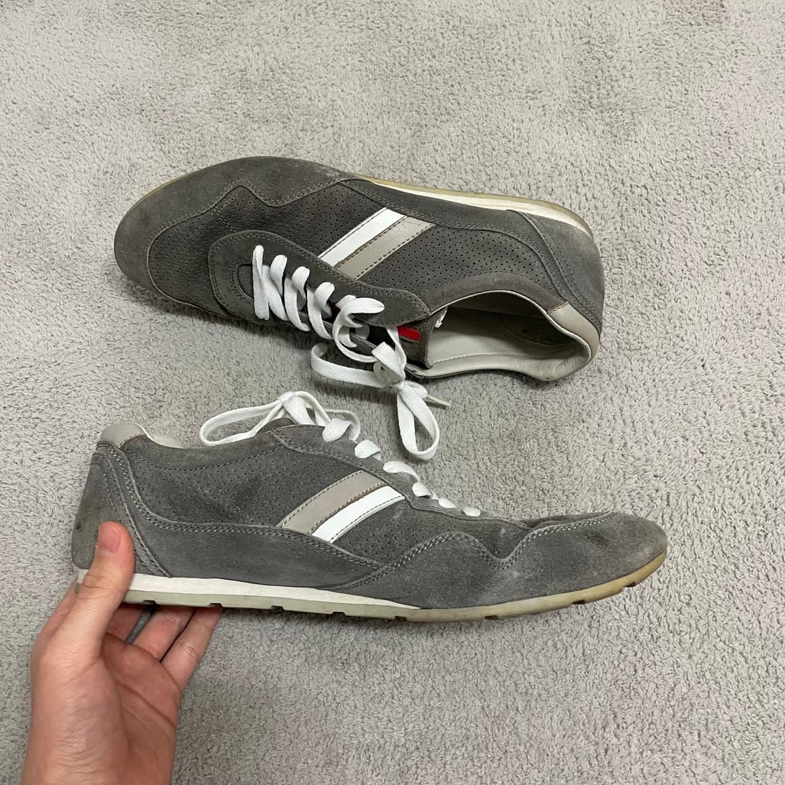 275) 프라다 스포츠 스웨이드 레더 스니커즈 상품이미지2