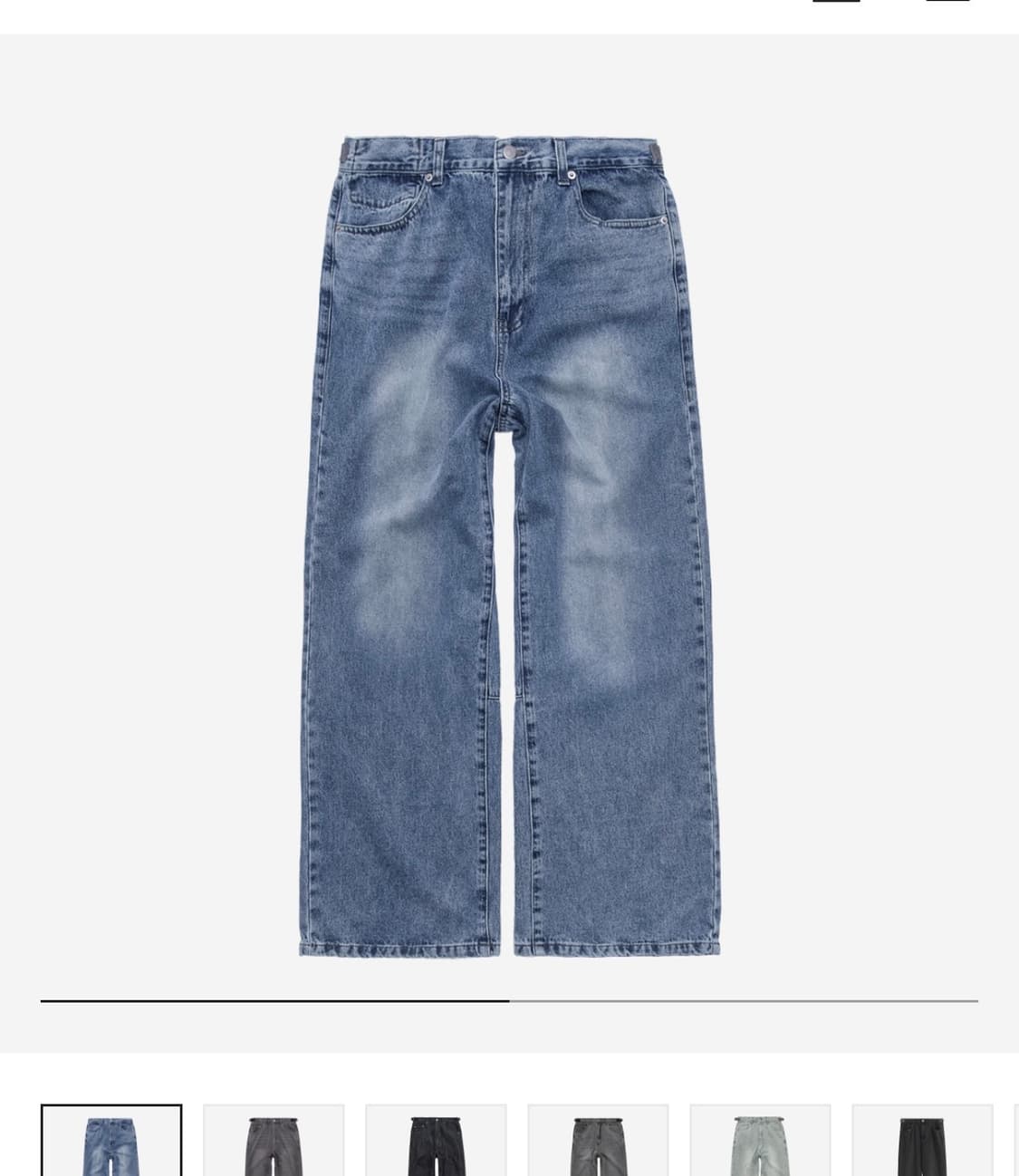 폴리테루 고시마데님 워시드블루4 상품이미지1