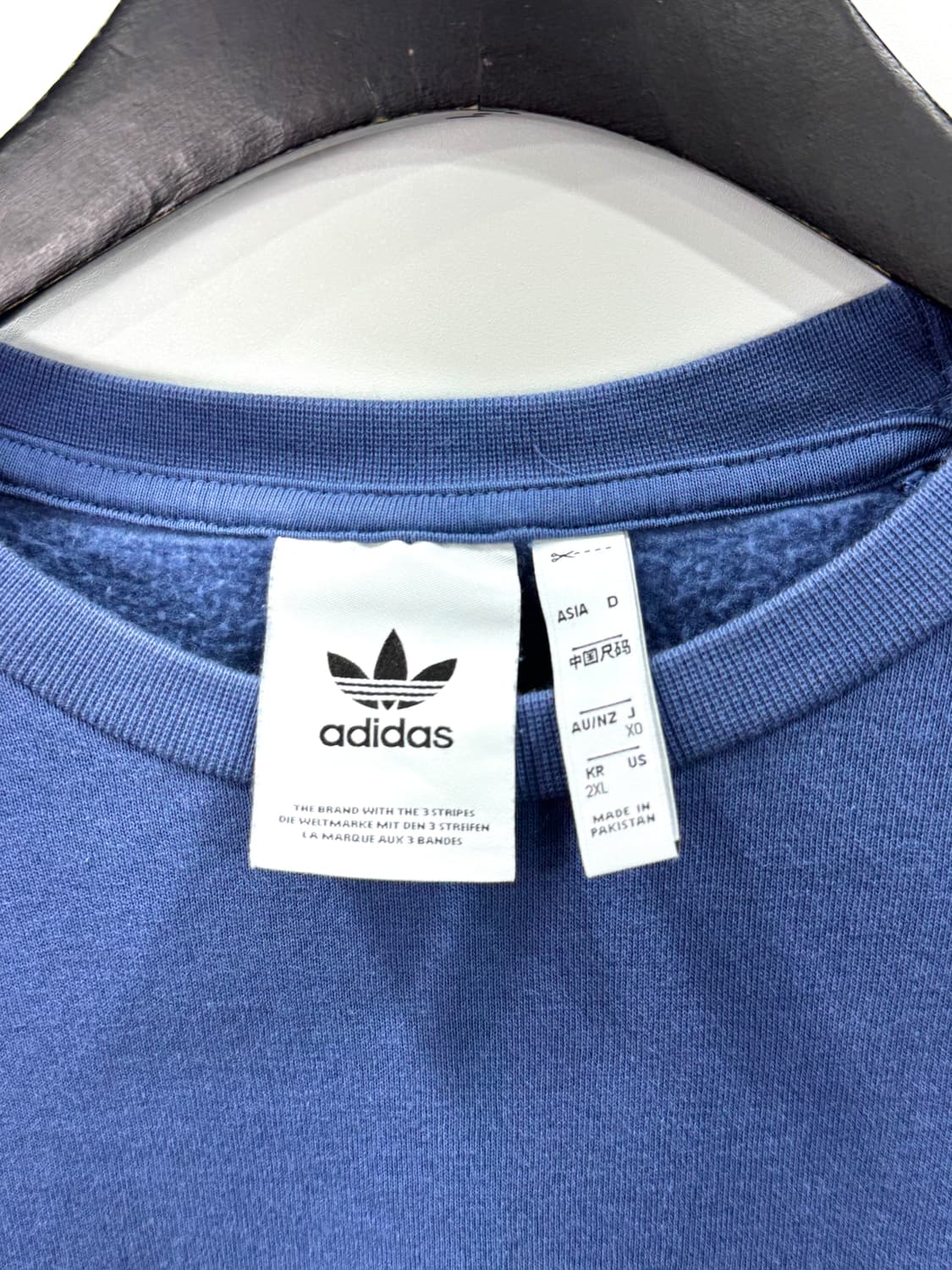 아디다스 3D 트레포일 스웨트 크루 블루 2XL 상품이미지4