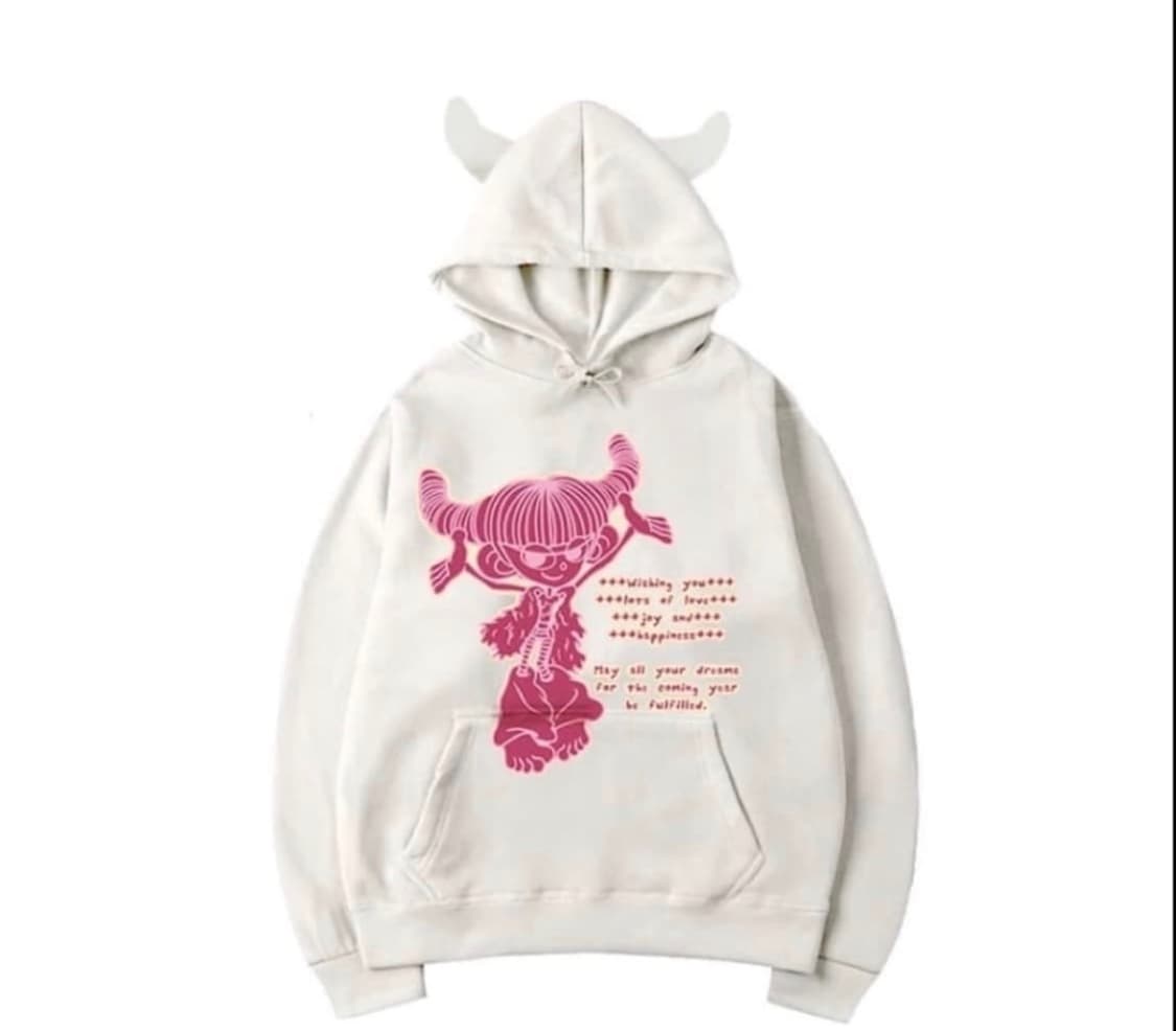 하이호체리 뿔 후드티 상품이미지1