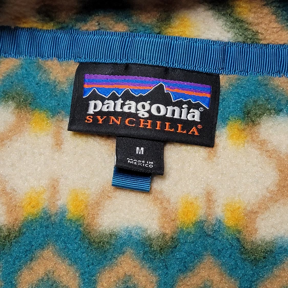 파타고니아 신칠라 스냅-T 그린/옐로우 패턴 상품이미지6