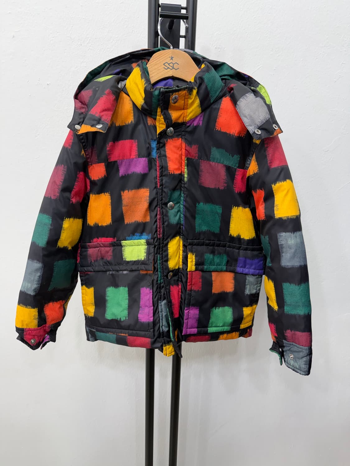 정품) 마르니 키즈 컬러 블록 패턴 패딩 자켓 8Y 상품이미지1