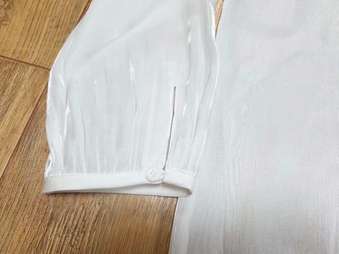 드래곤블루스 쉬머 리본타이블라우스 55-66 새상품 상품이미지6