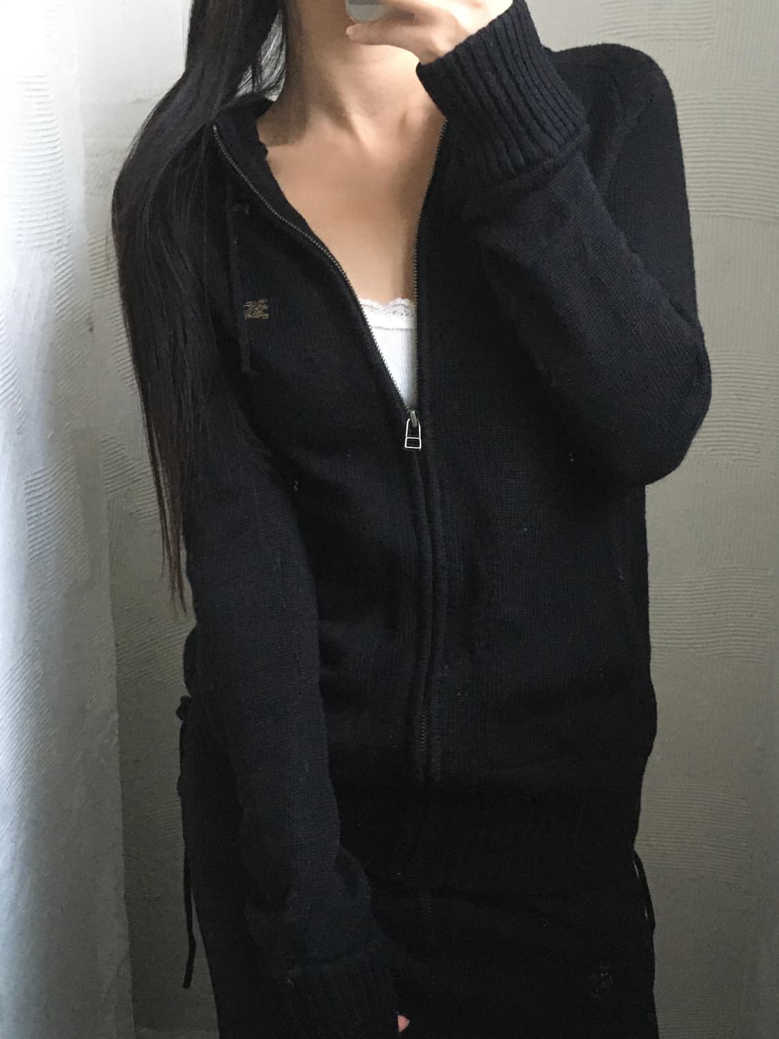 Burberry 버버리 블루라벨 블랙 울 후드집업 상품이미지3