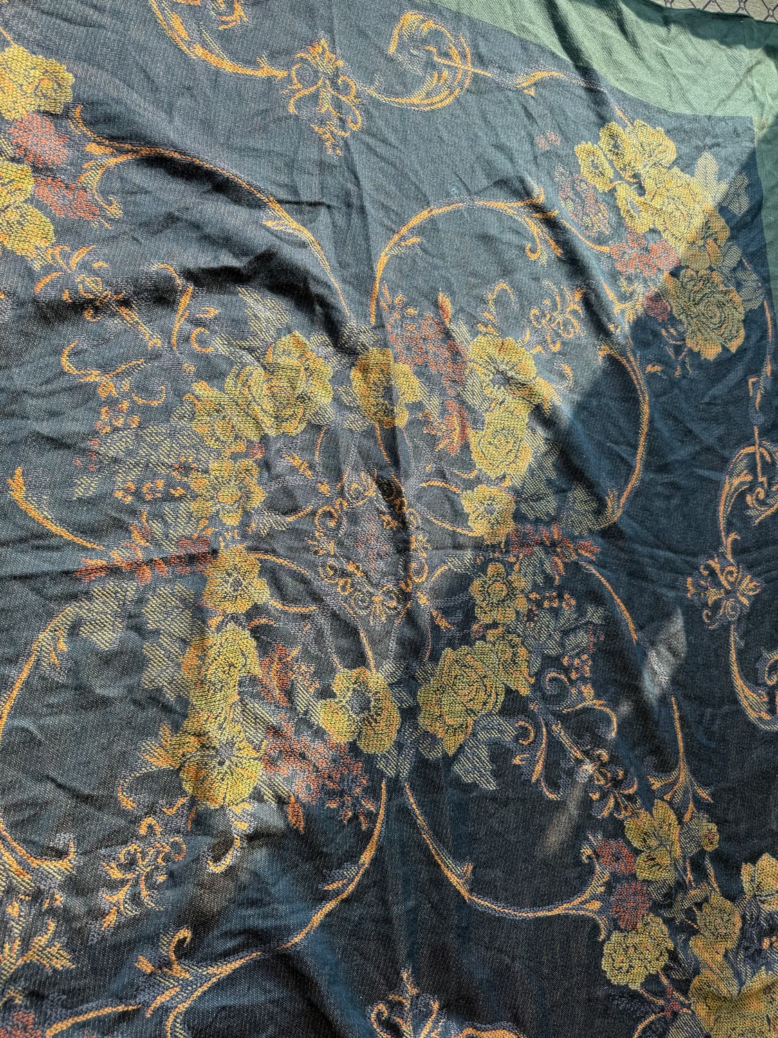 오렌지 그린 배색 머플러 상품이미지4