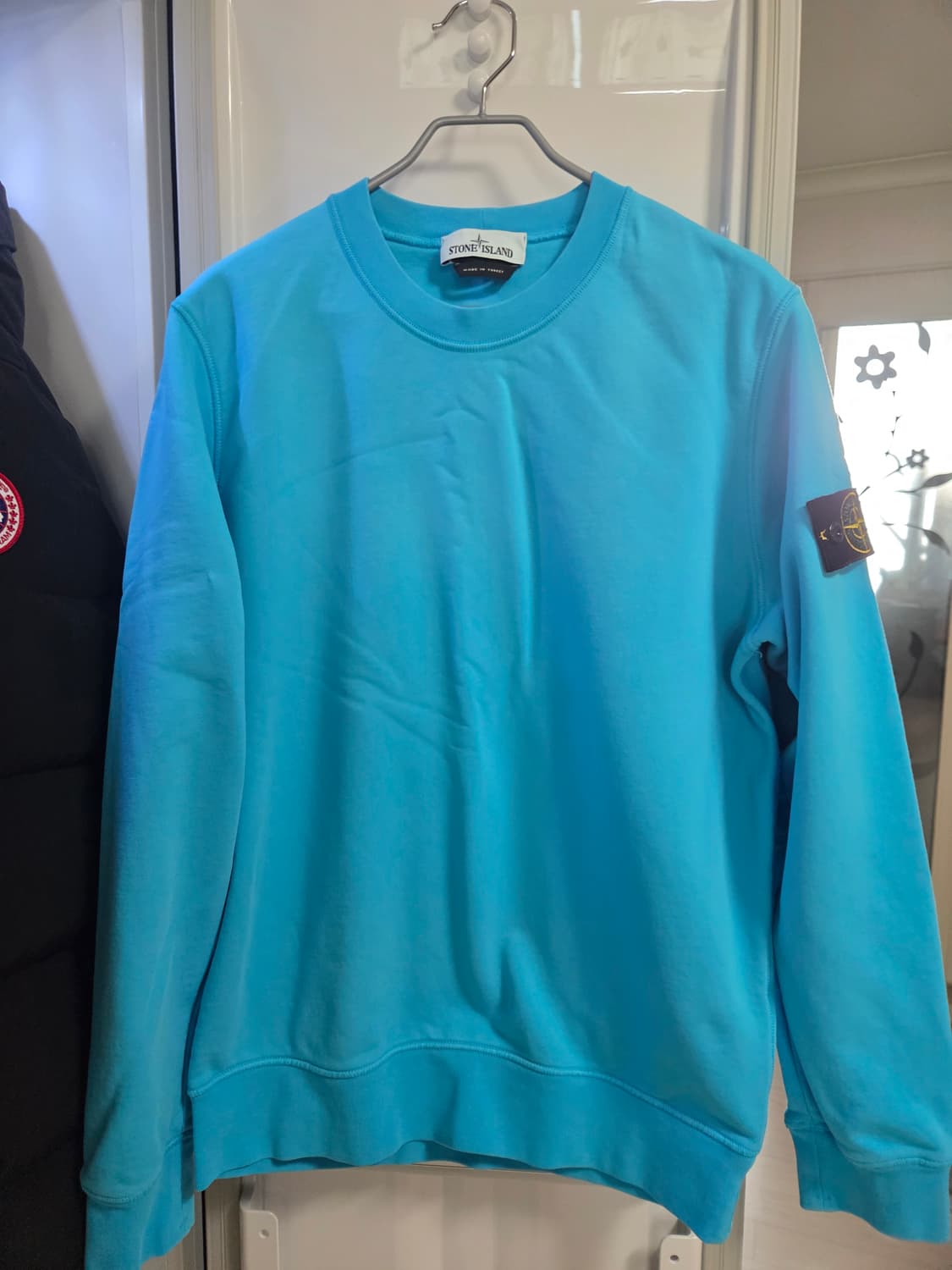 [1회착용] 스톤아일랜드 코튼 맨투맨 스카이 블루 상품이미지2