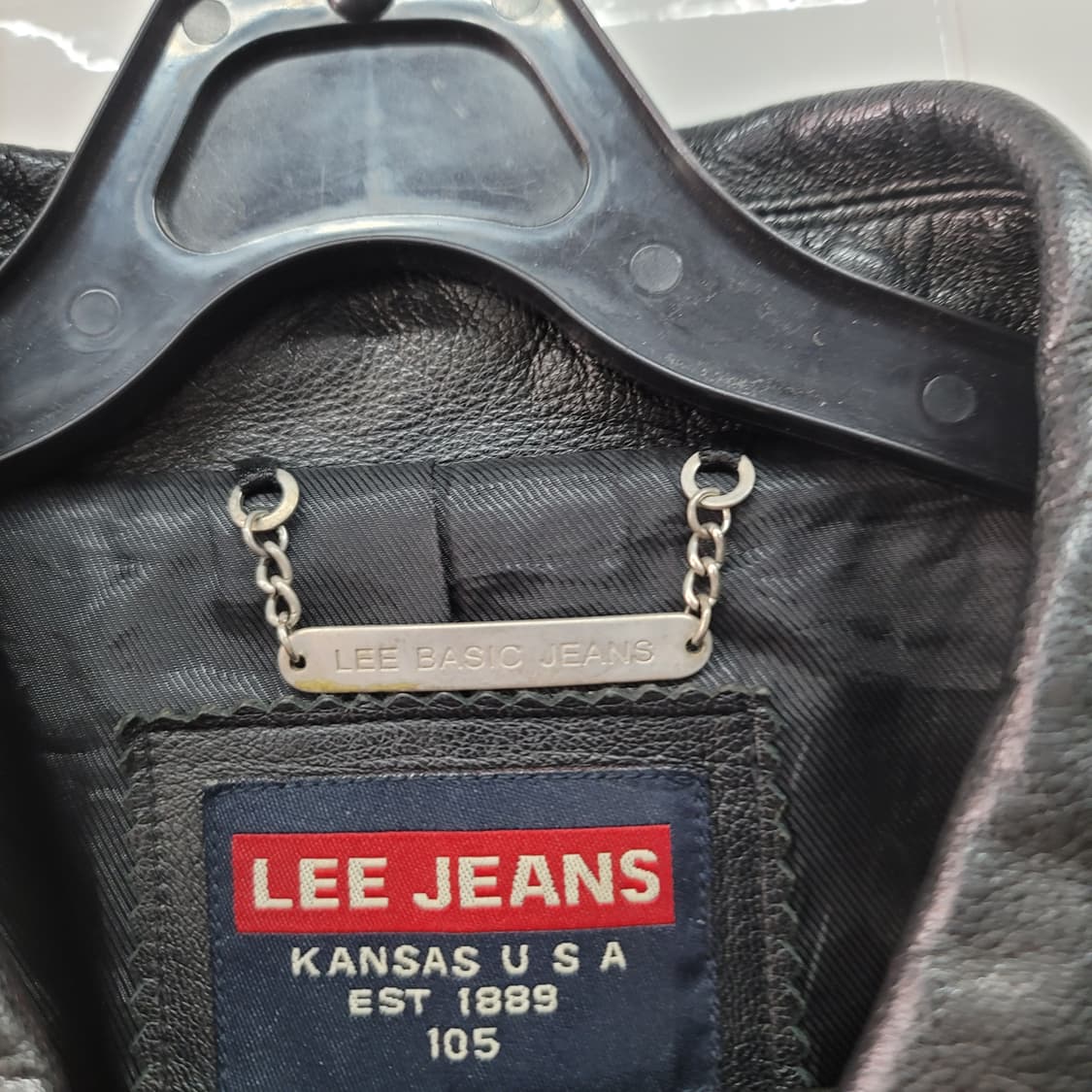 Lee리 빈티지 가죽 자켓 상품이미지4