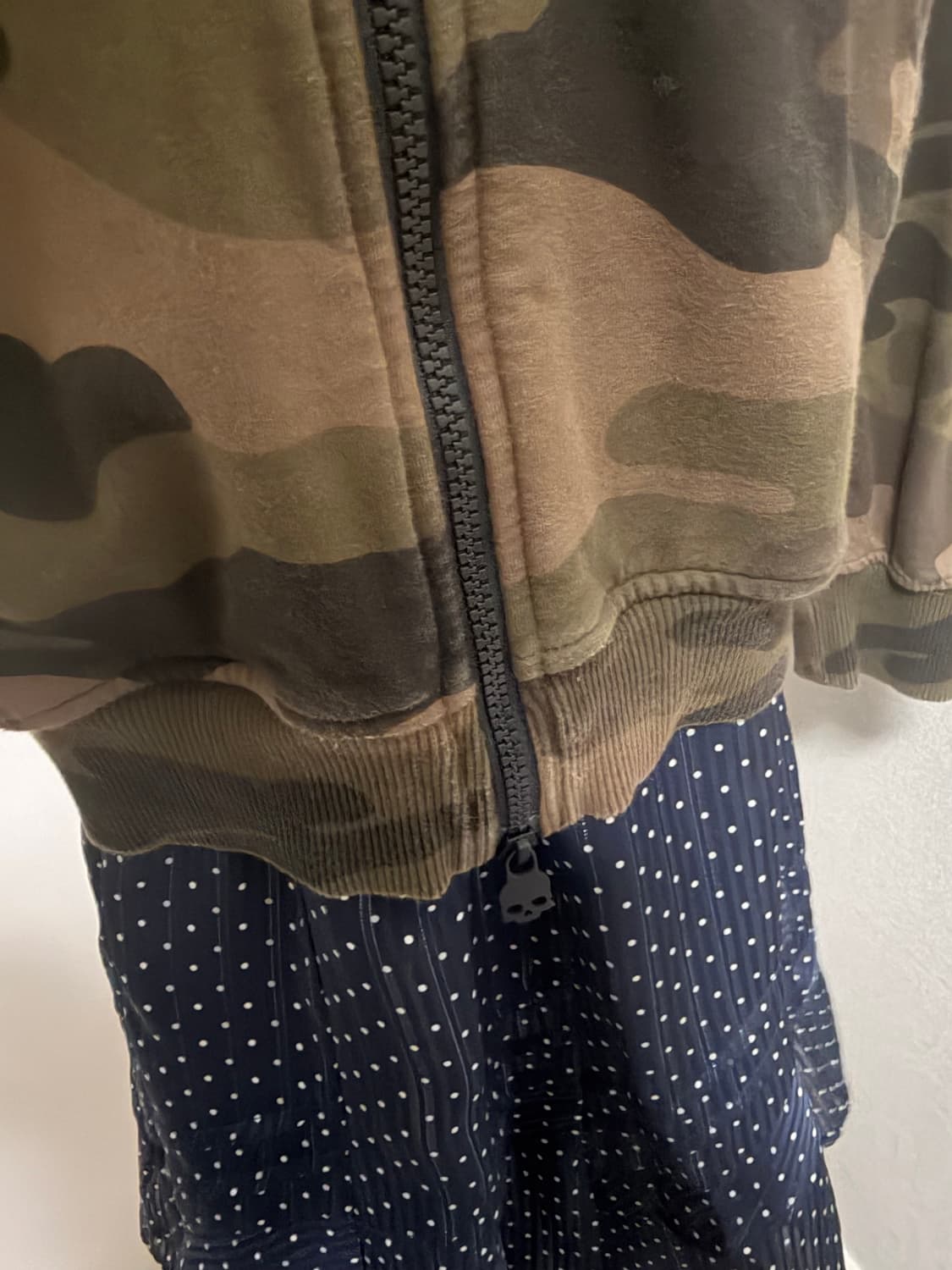 빈티지 y2k 카모 세미펑크 후드집업 상품이미지4