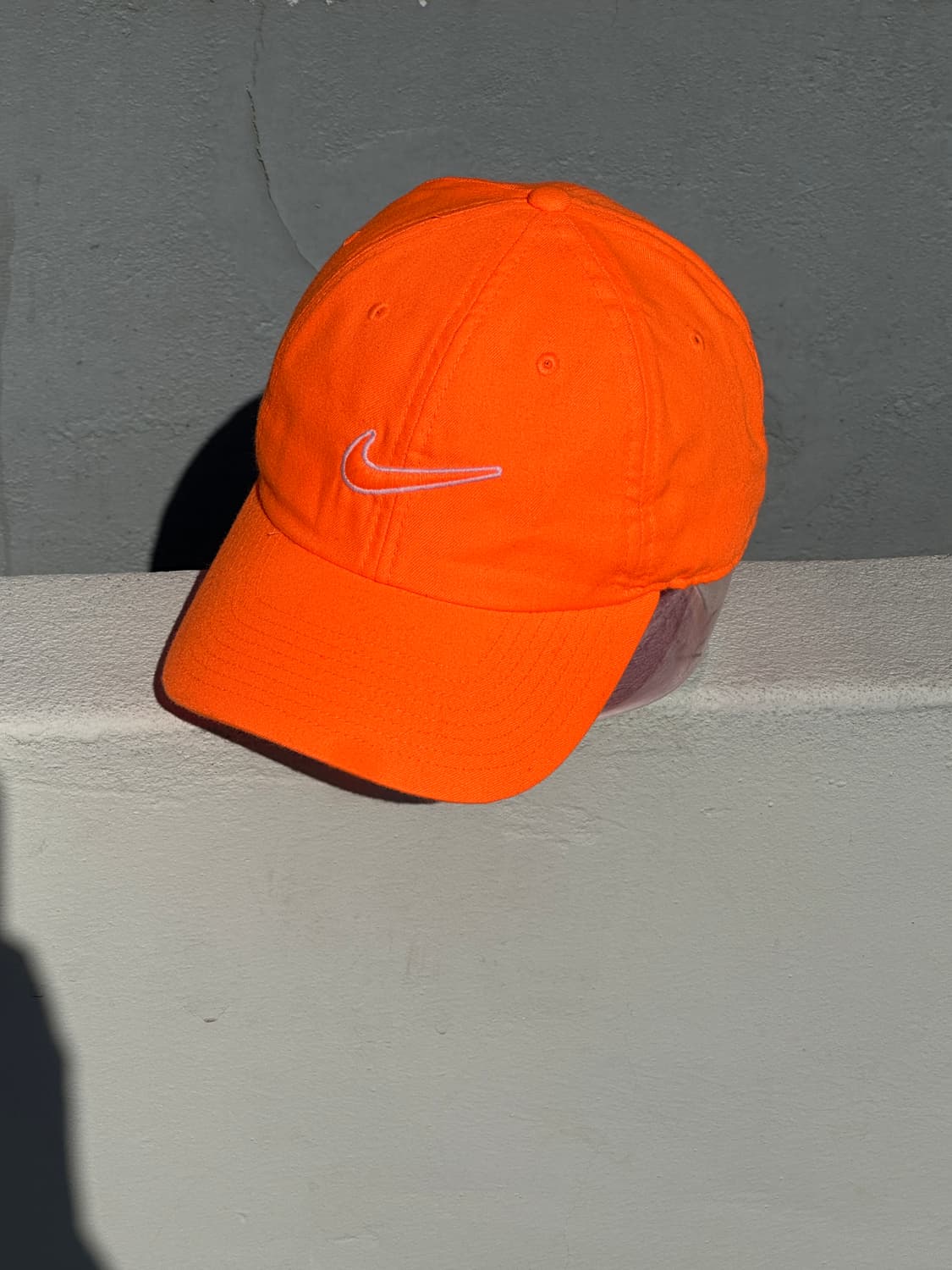 [F] 나이키 로고 주황 야광 볼캡 모자 상품이미지2