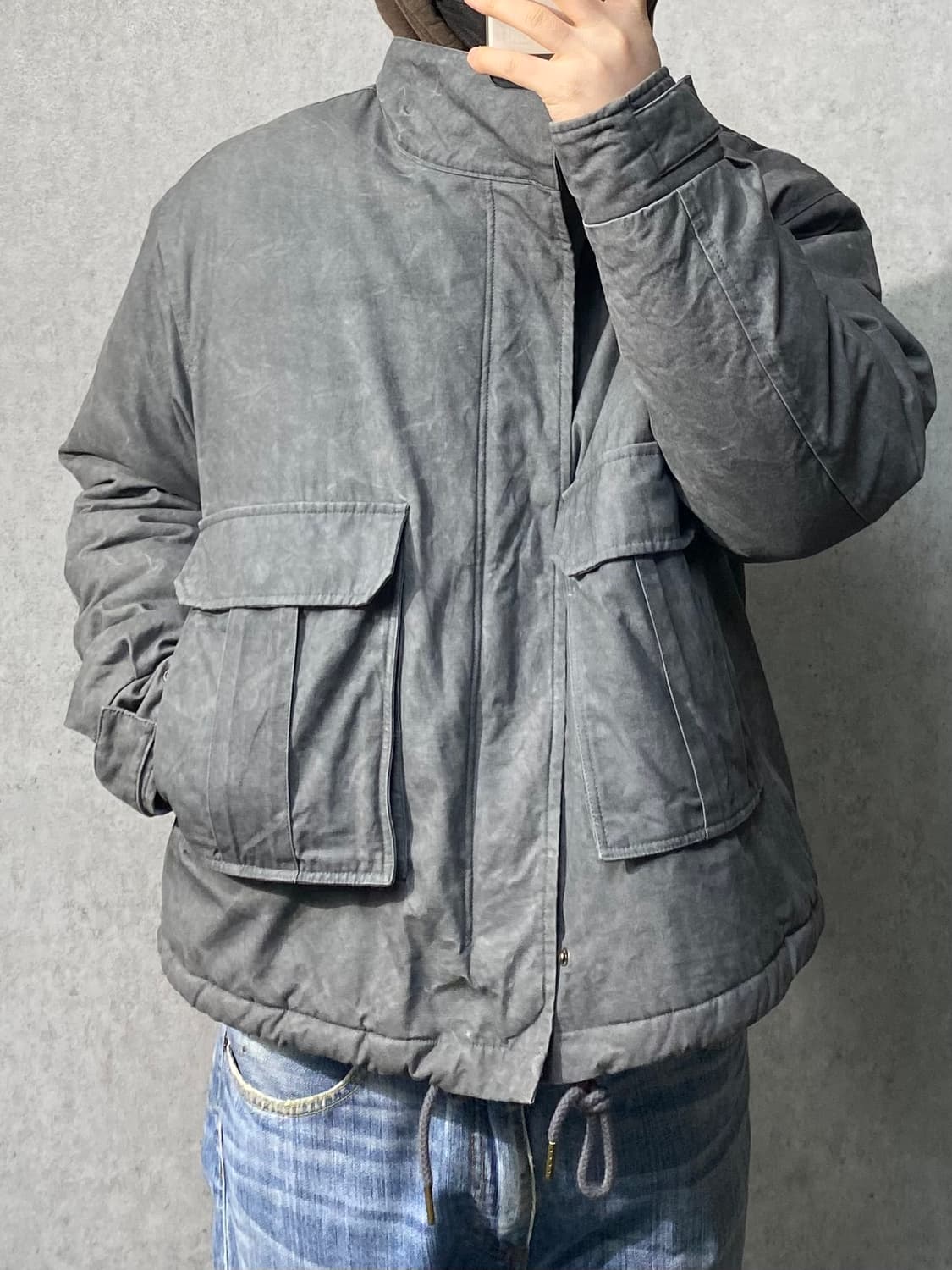 [L] Hooves 후브스 가먼츠워시드 패디드 자켓 상품이미지9