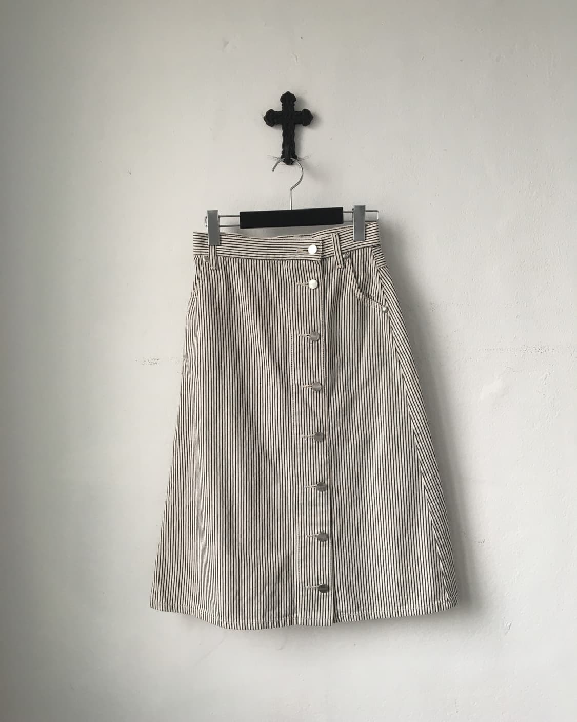 Wrangler stripe pattern skirt 상품이미지1