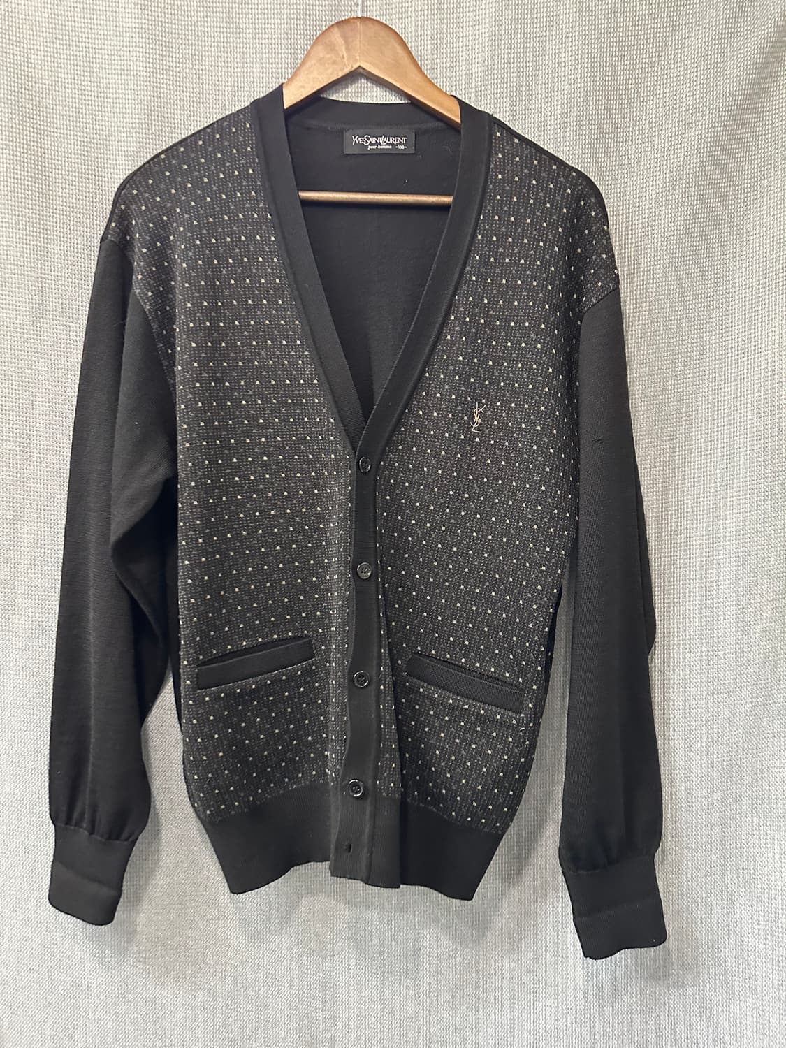 입세로랑 Yves Saint Laurent YSL 도트 니트 가디건 상품이미지1