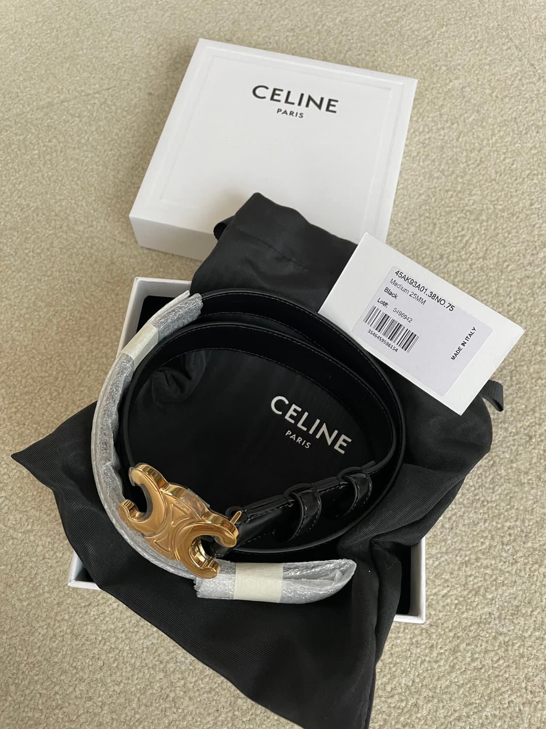 셀린느 75 트리옹프 블랙 25mm(새상품) 상품이미지2