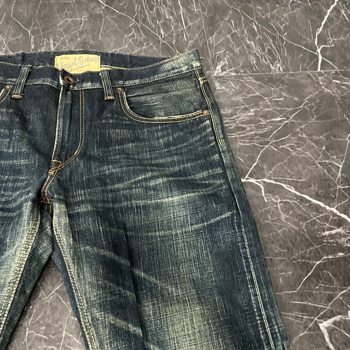 36in 에드윈 워시드 웨스턴 와이드 데님 팬츠 상품이미지7