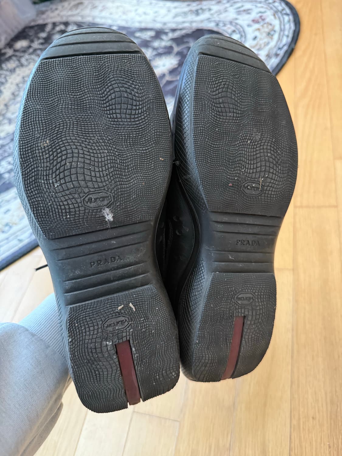 [9.5] 프라다 아메리카컵 스니커즈 블랙 빈티지 상품이미지5