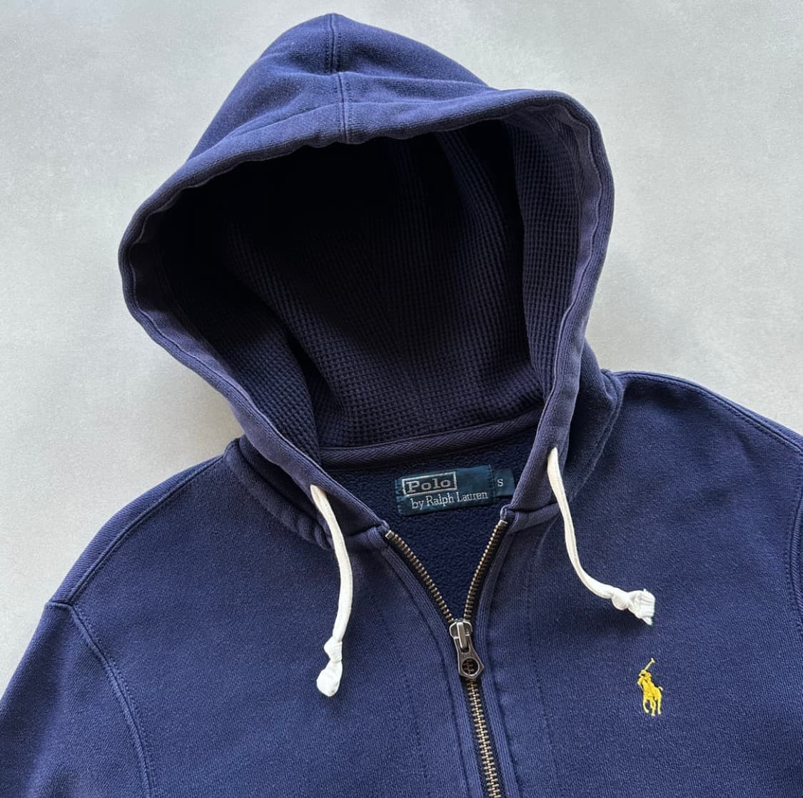 폴로 후드집업 네이비 상품이미지2