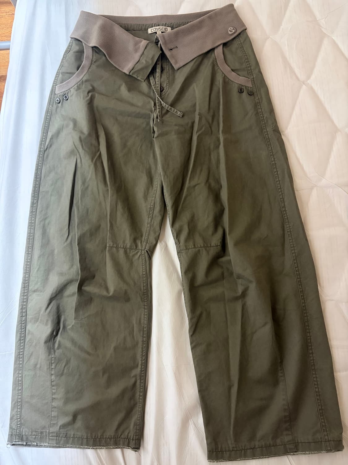 코이세이오 FLOW FOLD PANTS KHAKI 상품이미지3