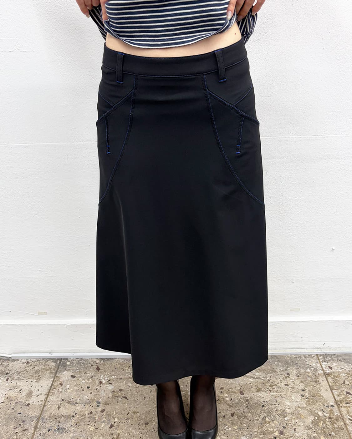 히로코 코시노 패널 플레어 맥시 스커트 상품이미지4