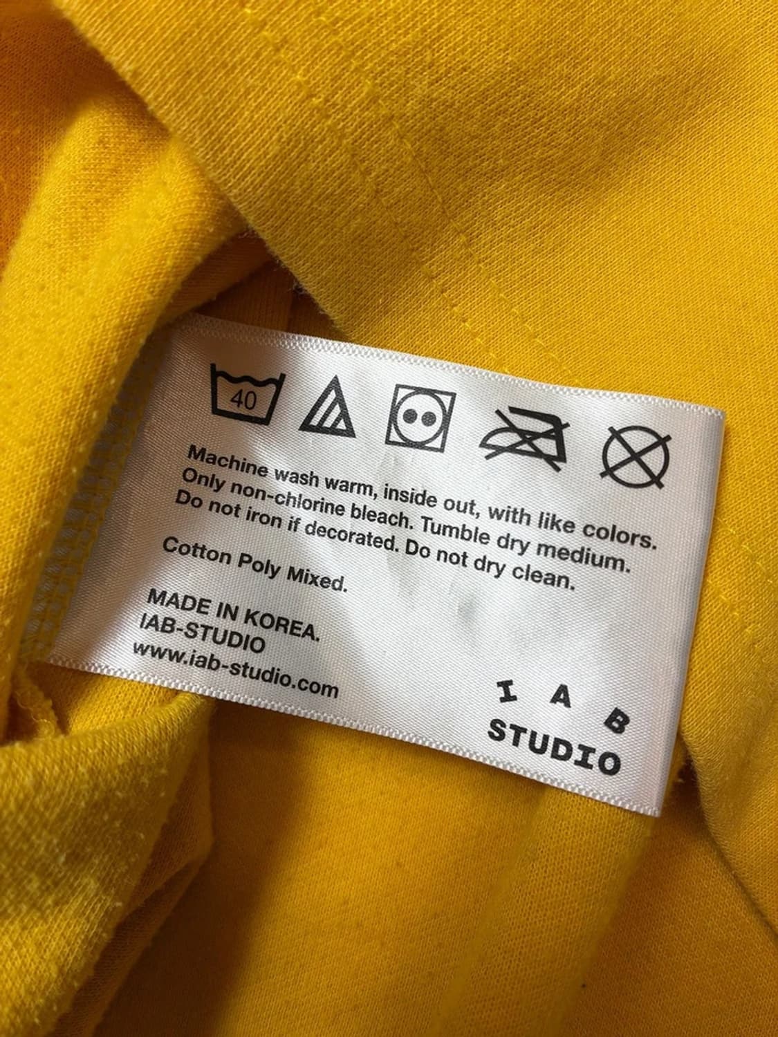 아이앱스튜디오 빅로고 오버핏 반팔 티셔츠 PN9398 상품이미지9